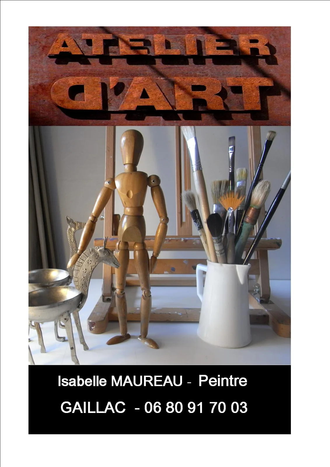 L’atelier d’art d’Isabelle Maureau, peintre, à Gaillac